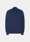 Sutherland Lambswool 1/4 Zip Jumper in Rhapsody
