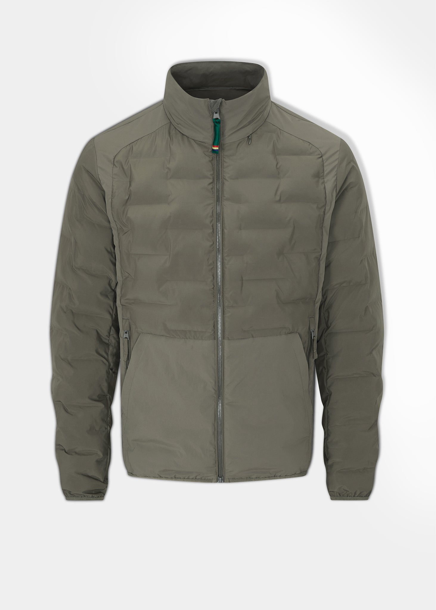 Calsall Men's Hybrid Jacket In Olive - Regular Fit