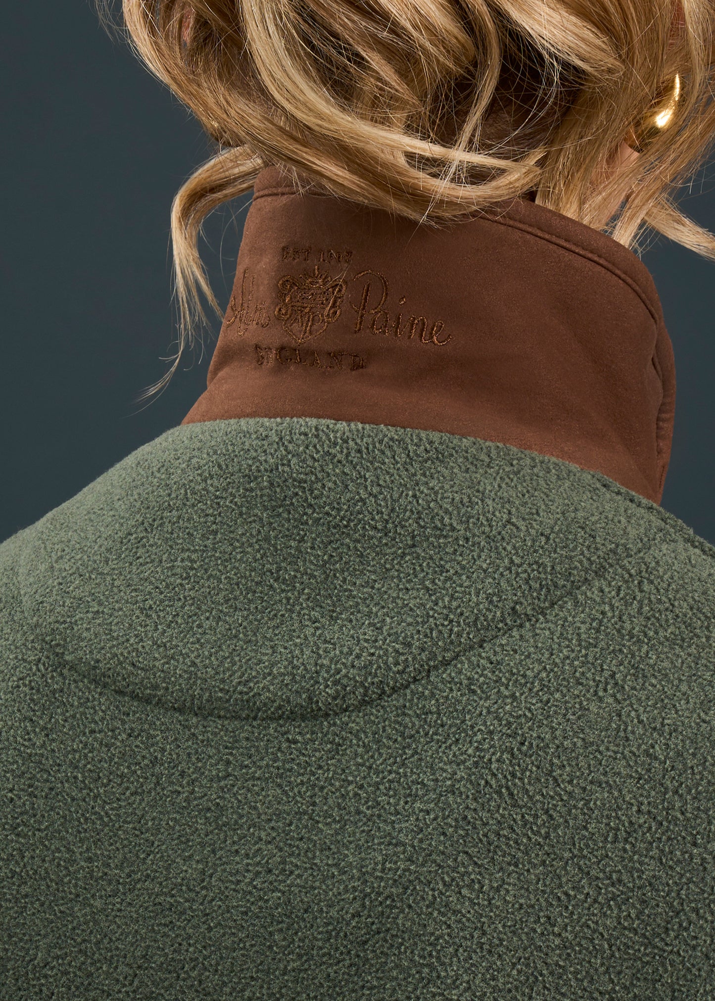 Aylsham Ladies Fleece Gilet In Cedar Green