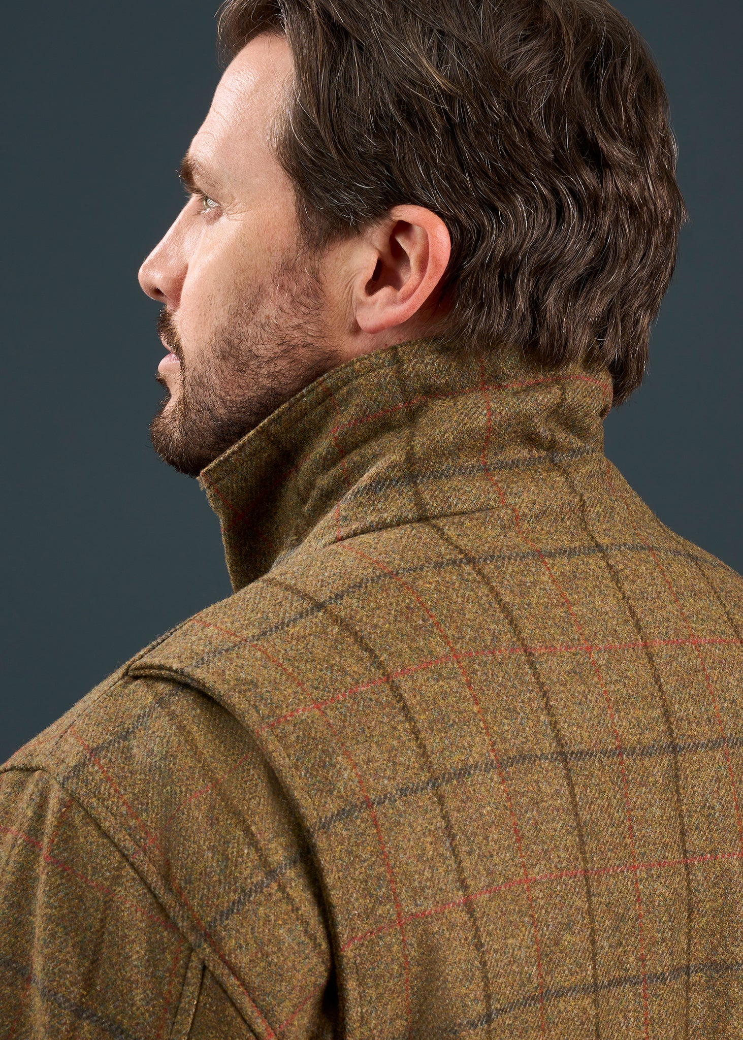 Combrook Men's Tweed Shooting Field Coat In Thyme