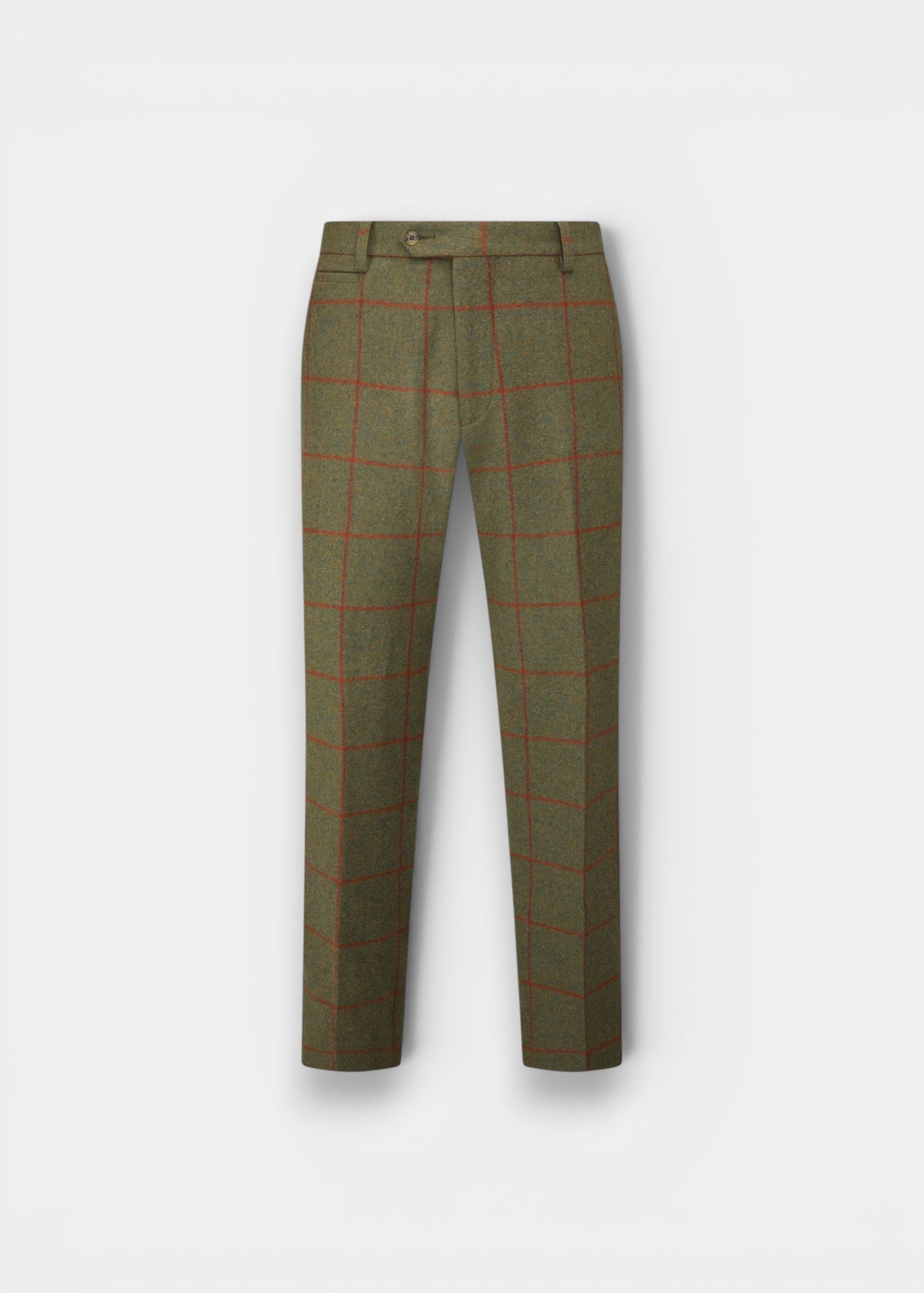 Combrook Men's Tweed Water Repellent Trousers in Reed - Regular Fit