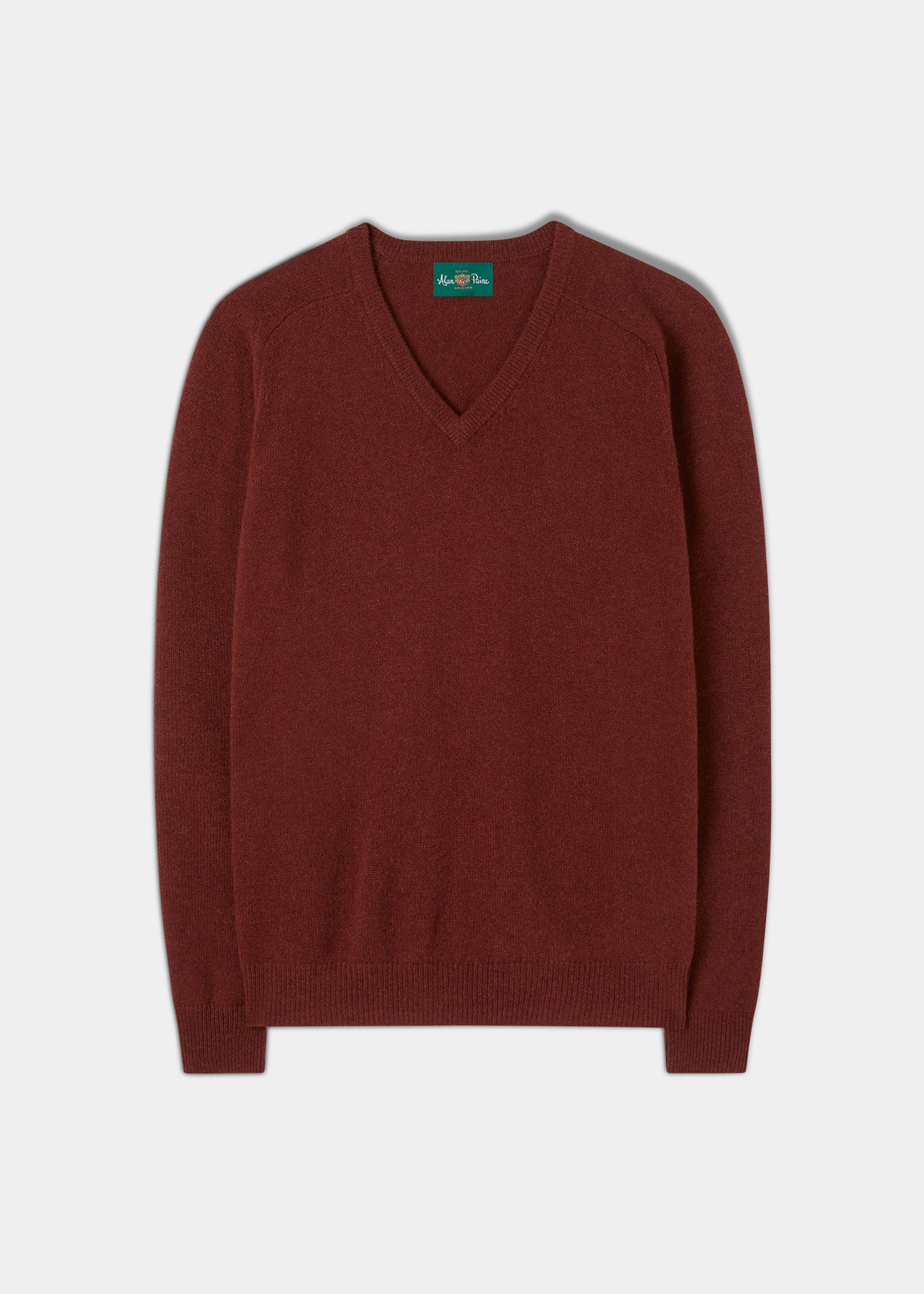 Kilsyth Men's Lambswool Jumper in Sienna