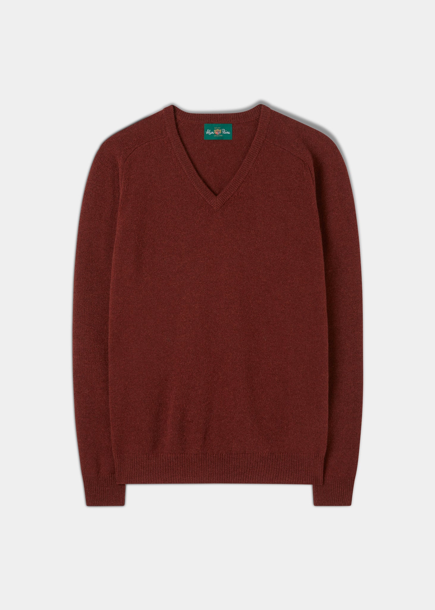 Kilsyth Men's Lambswool Jumper in Sienna
