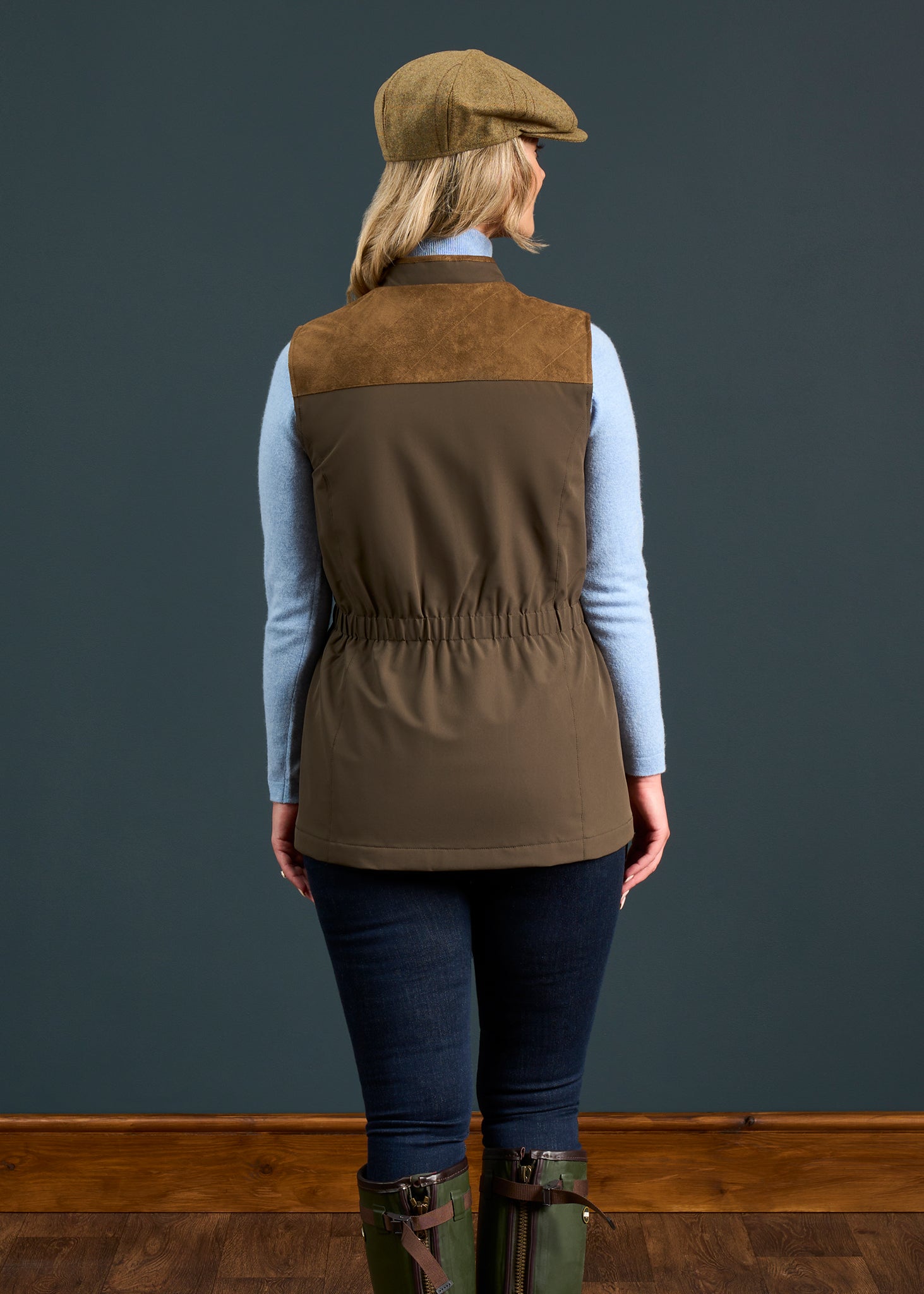 Lockwood Ladies Shooting Waistcoat In Olive