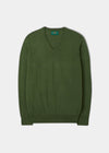 Millbreck Men's Merino Wool Jumper in Forest