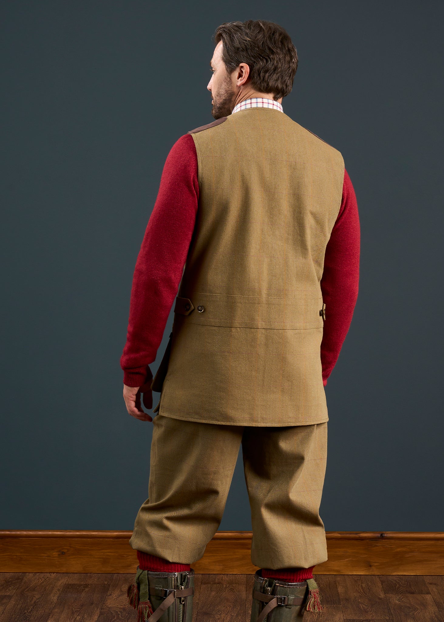 Axford Men's Waterproof Lightweight Shooting Waistcoat In Aspen