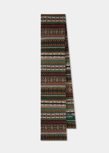 Tideswell Men's Knitted Wool Hat, Scarf and Glove Set In Seaweed