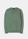 Men's Lambswool Crew Neck Jumper in Spearmint