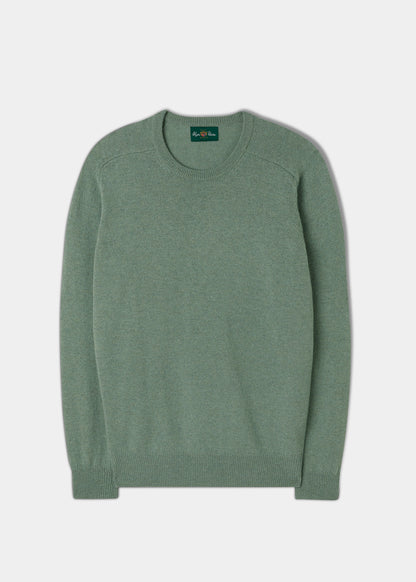 Men's Lambswool Crew Neck Jumper in Spearmint