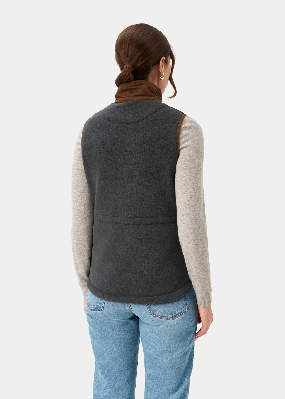 Aylsham Ladies Fleece Gilet In Gunmetal - Regular Fit