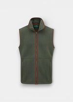 Aylsham Children's Fleece Waistcoat In Cedar Green