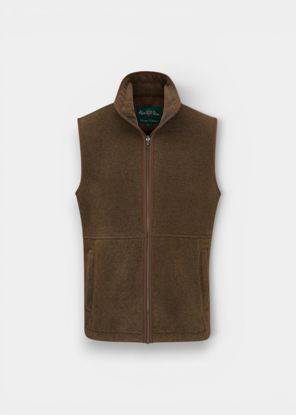 Aylsham Men's Fleece Gilet In Pecan - Regular Fit