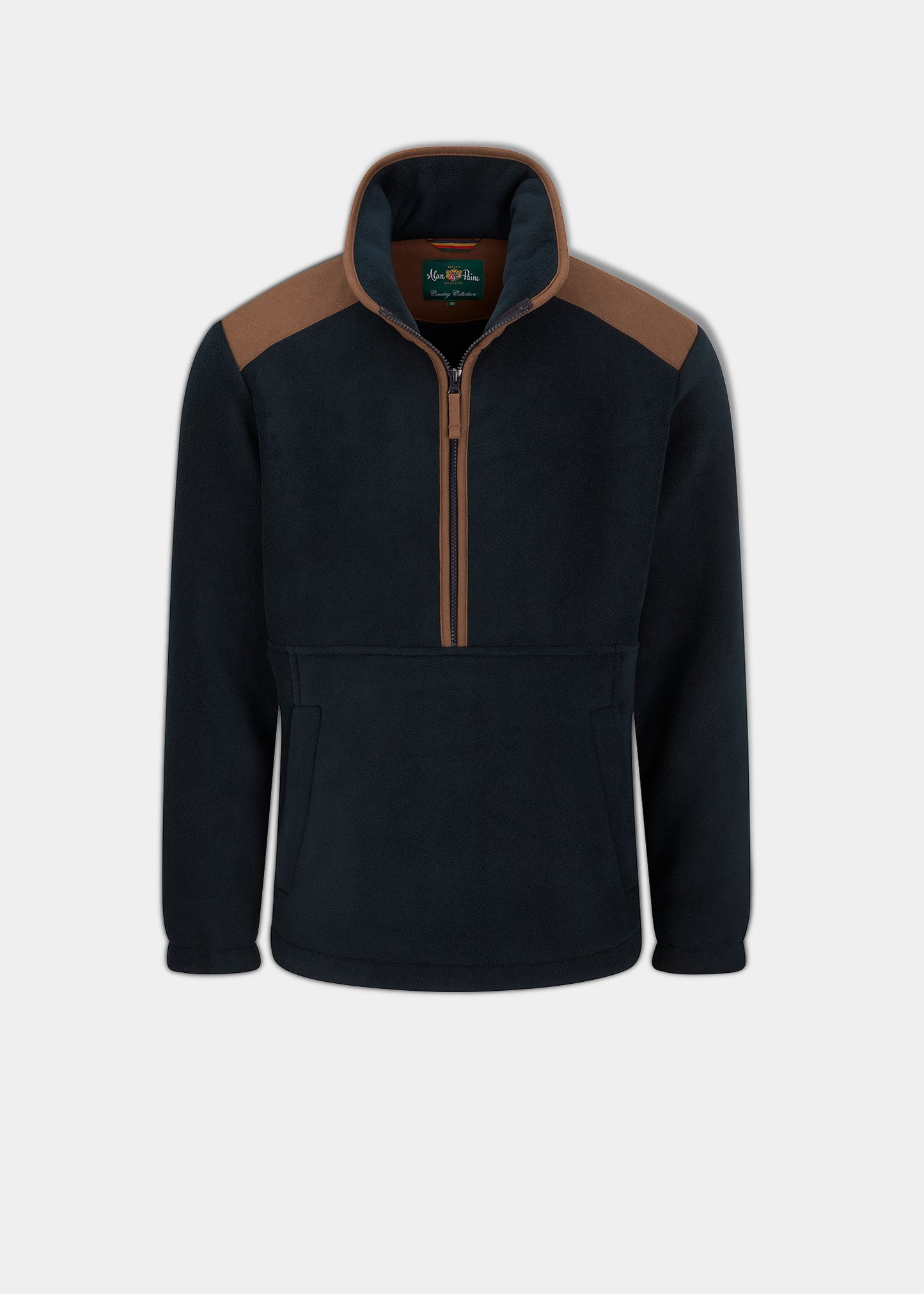 Aylsham Men's Half Zip Fleece Jacket In Dark Navy