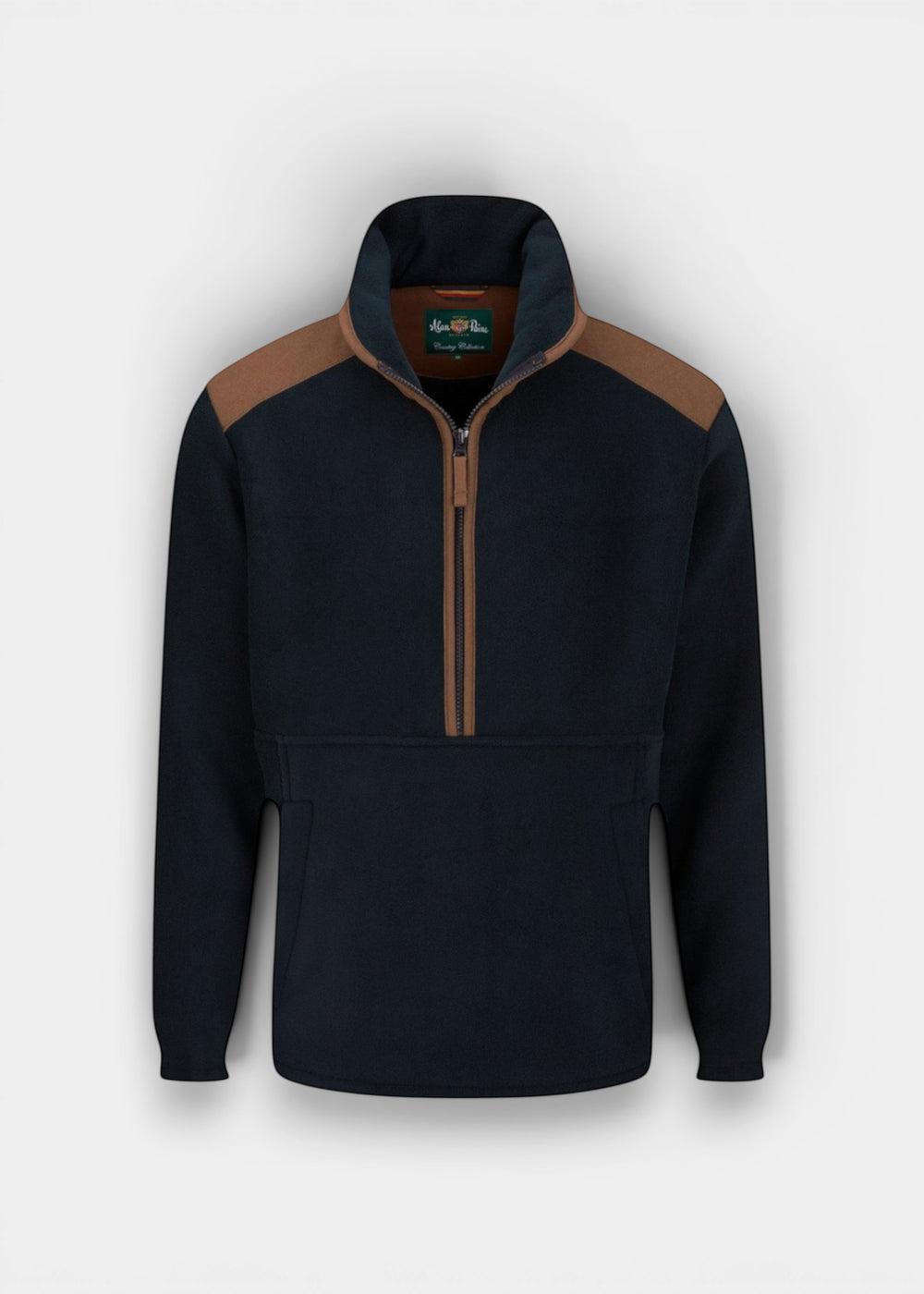 Aylsham Men's Half Zip Fleece Jacket In Dark Navy