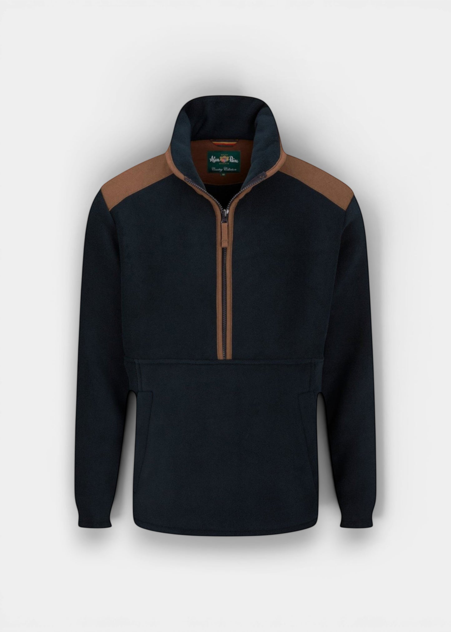 Aylsham Men's Half Zip Fleece Jacket In Dark Navy