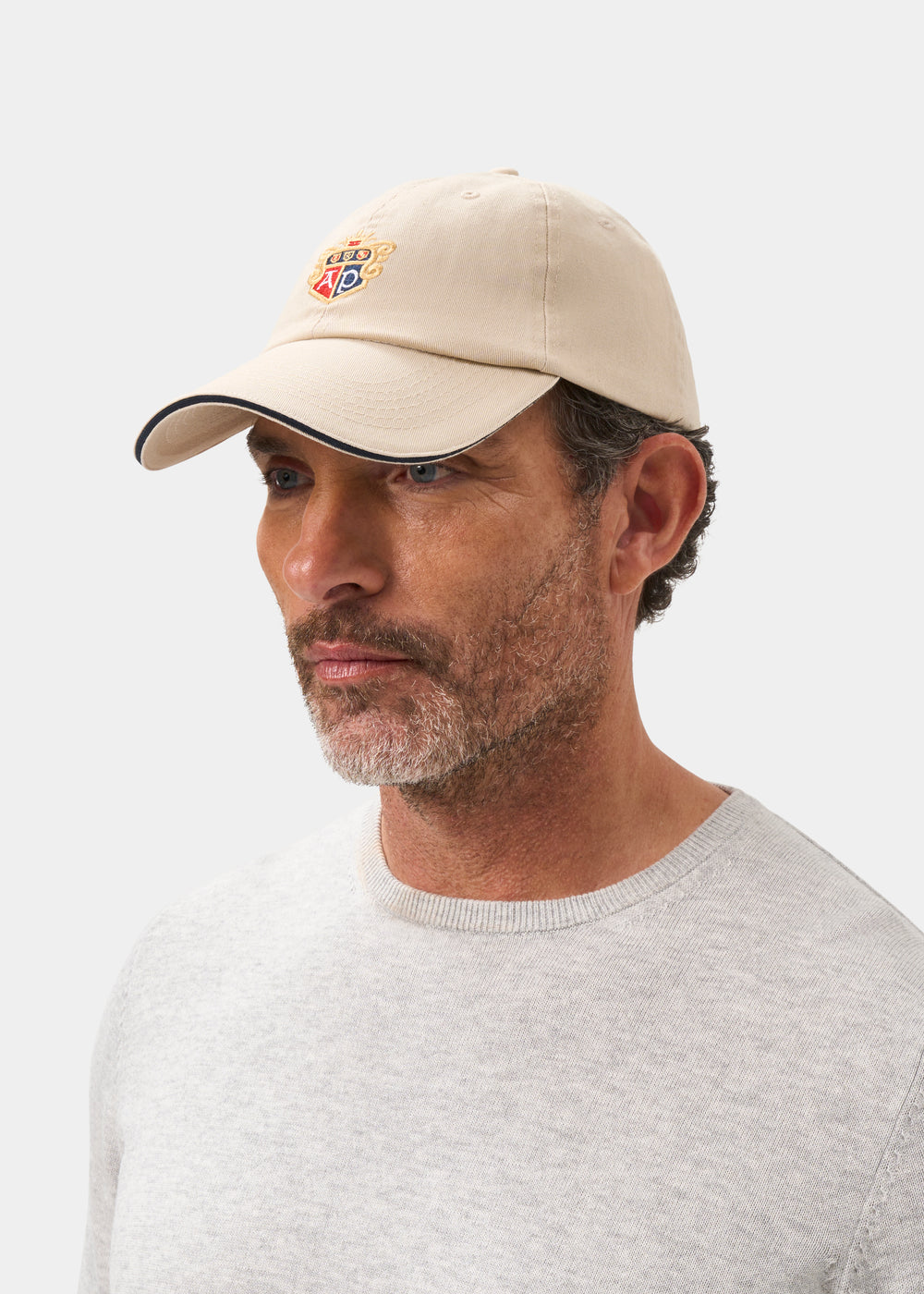 Men's Cotton Baseball Cap In Sand