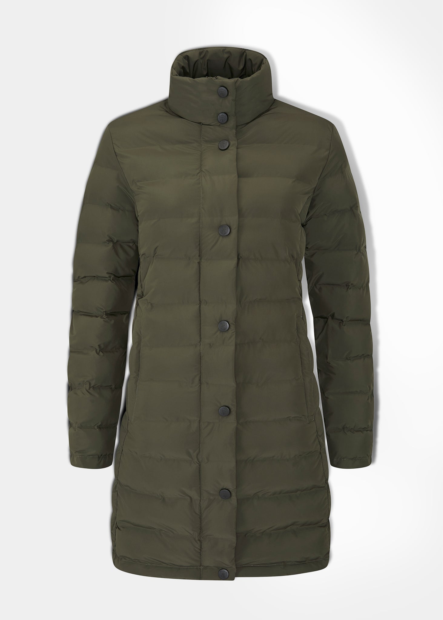 Calsall Ladies Coat in Olive - Regular Fit