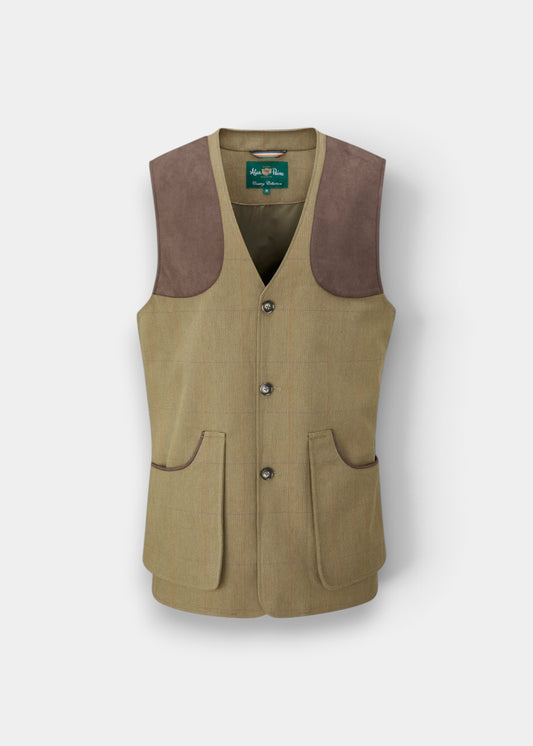 Axford Men's Waterproof Lightweight Shooting Waistcoat In Aspen - Shooting Fit