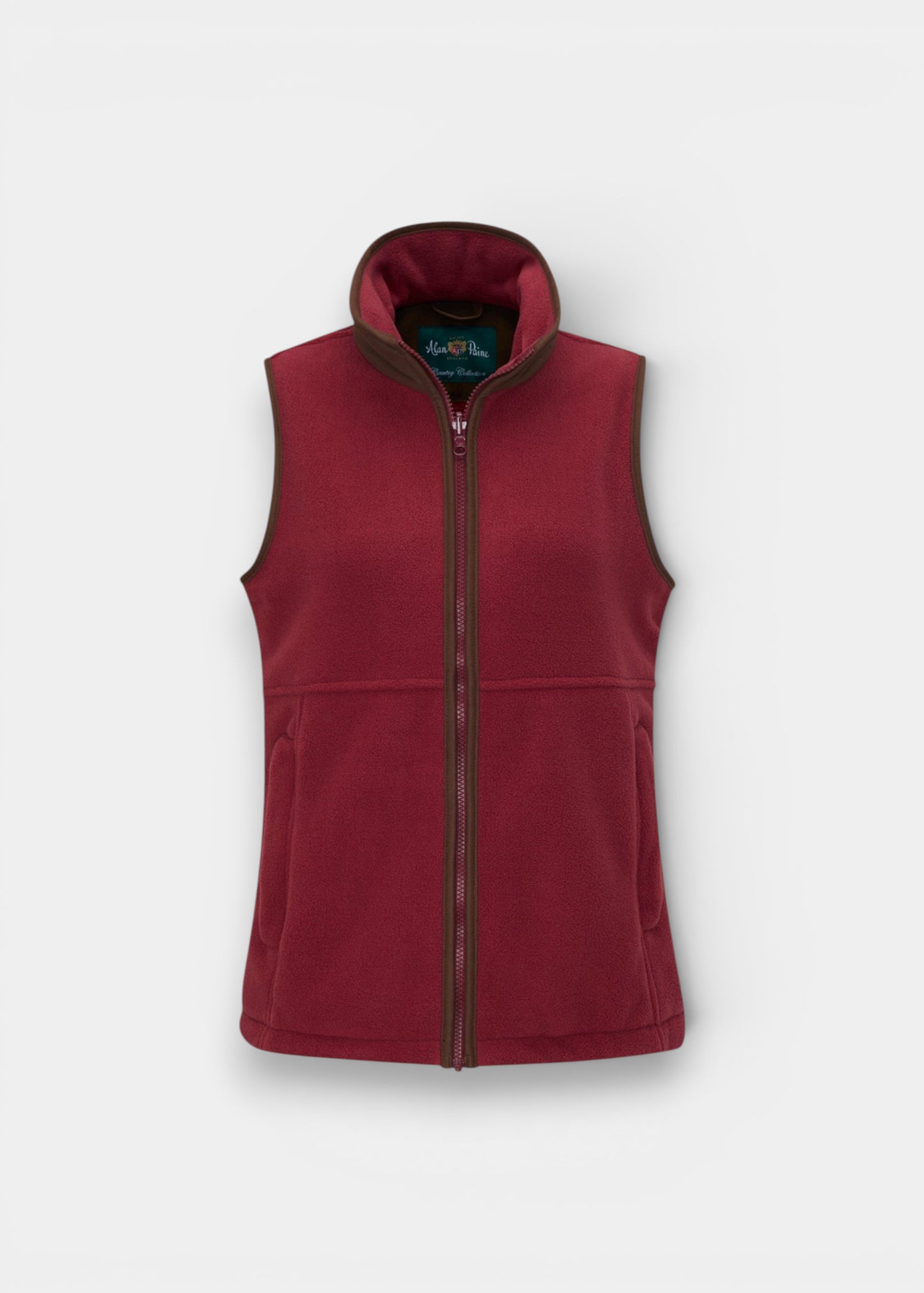 Aylsham Ladies Fleece Gilet In Cranberry - Regular Fit