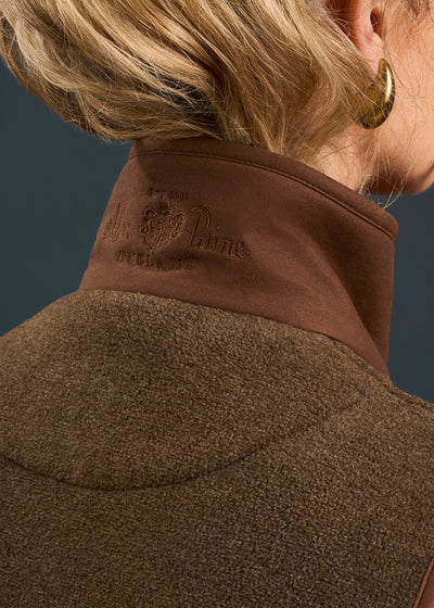 Aylsham Ladies Fleece Gilet In Pecan