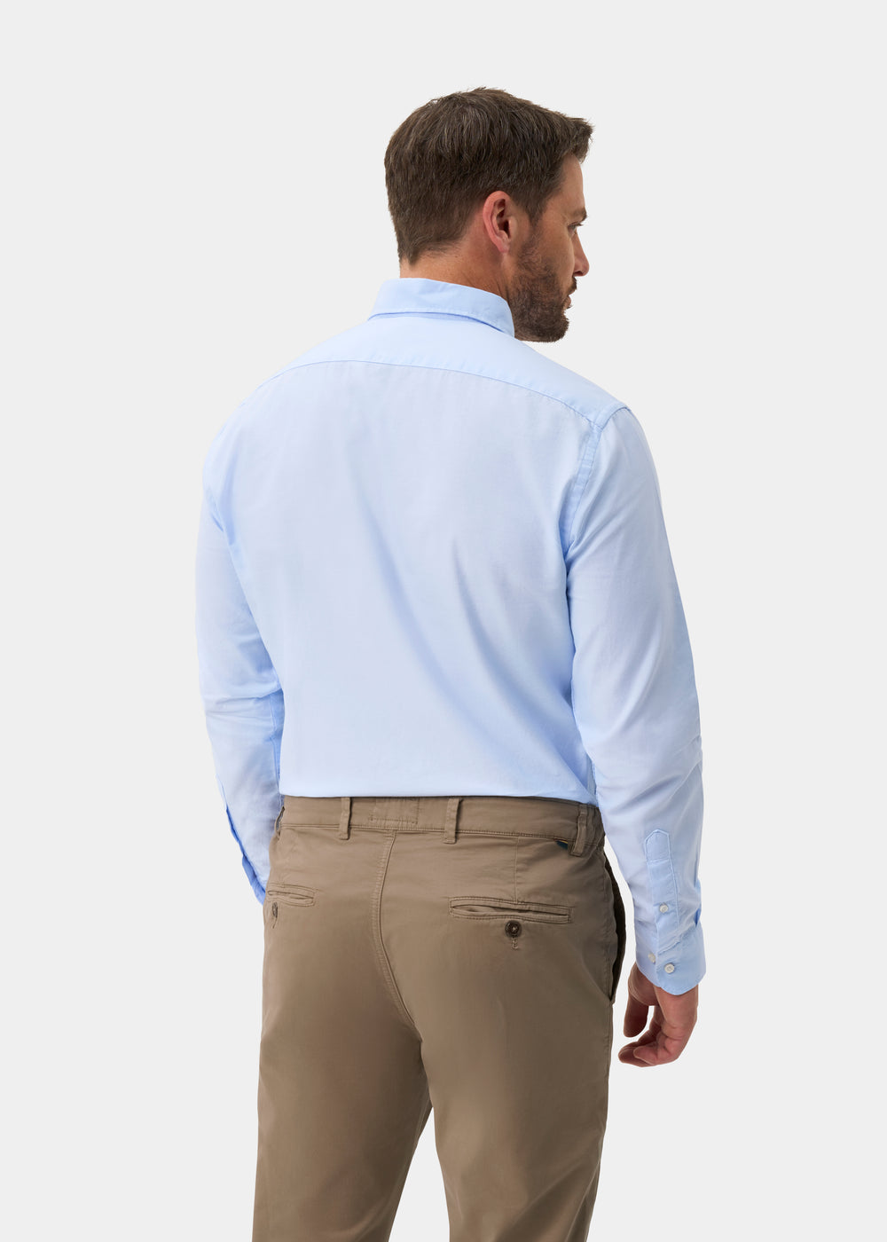 Men's Cotton Button Down Blue Shirt - Regular Fit