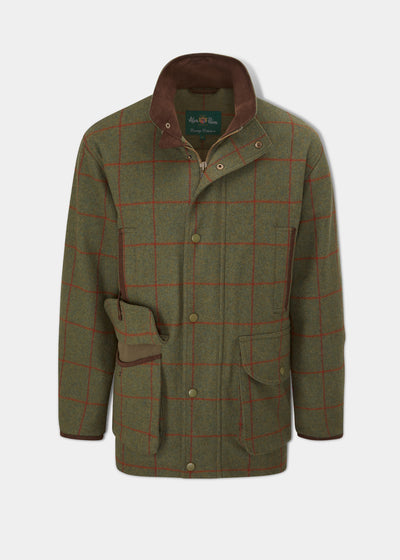 Combrook Men's Tweed Shooting Field Coat In Reed - Shooting Fit