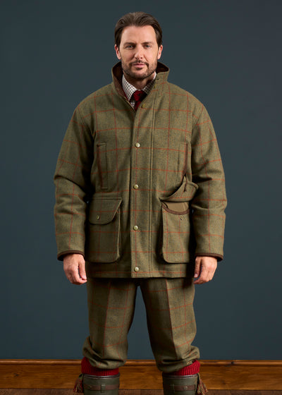 Combrook Men's Tweed Shooting Field Coat In Reed