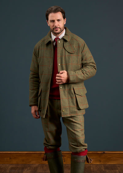 Combrook Men's Waterproof Tweed Coat In Reed