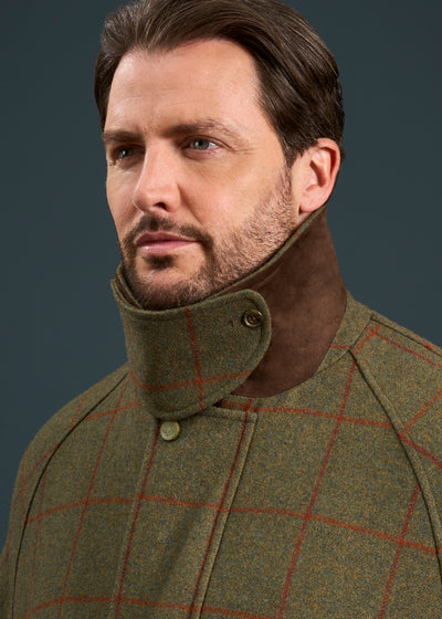 Combrook Men's Waterproof Tweed Coat In Reed