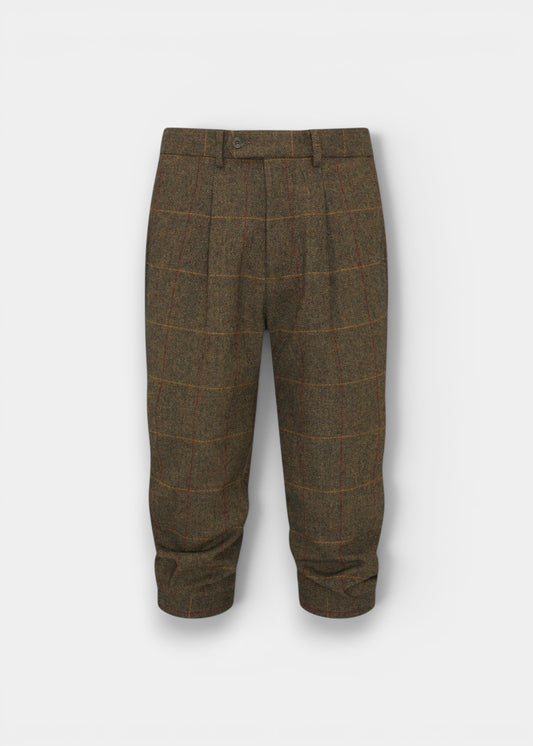 Combrook Men's Tweed Water Repellent Shooting Breeks in Teak  -  Regular Fit
