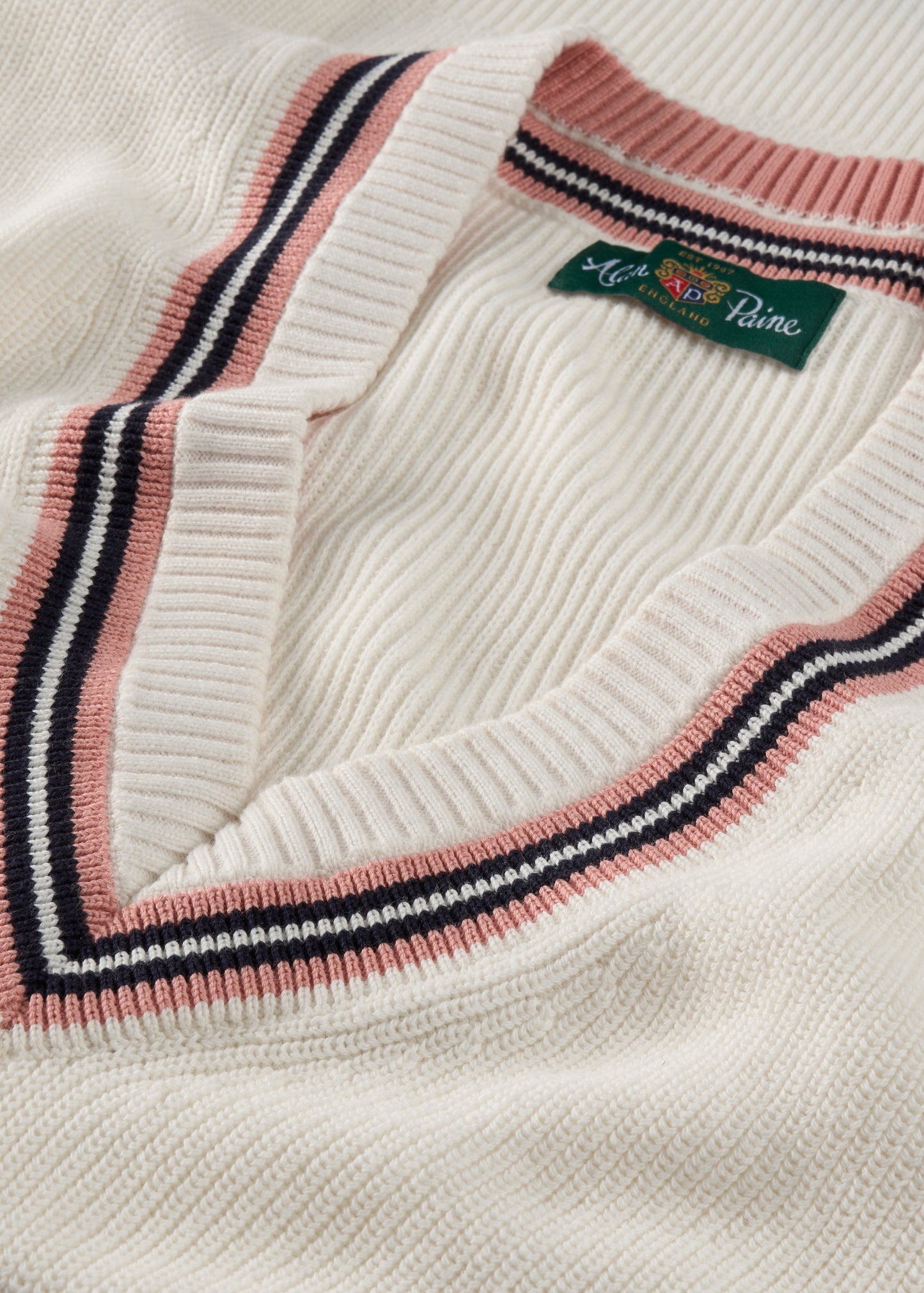 Ladies Cotton Cricket Slipover In Ecru