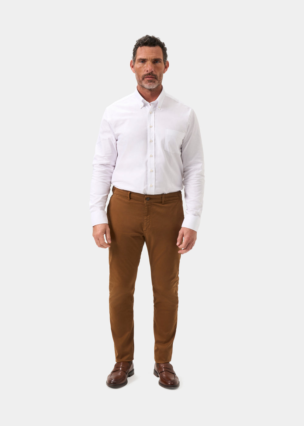 Men's Chino Trousers in Brown