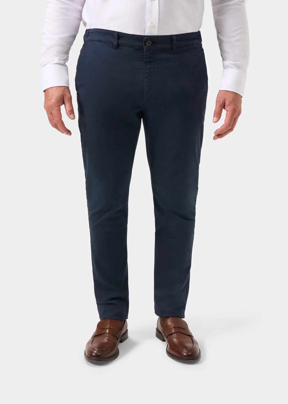 Men's Chino Trousers in Navy Blue