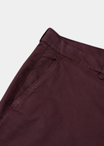 Men's Chino Trousers in Red Wine