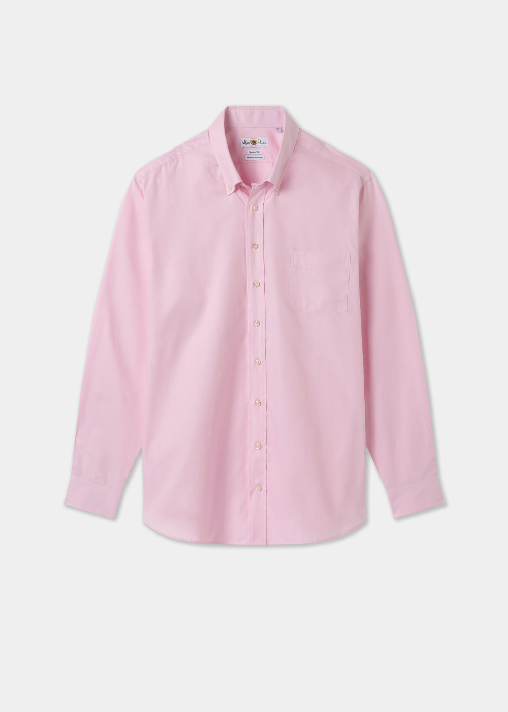 Men's Cotton Long Sleeve Shirt in Pink