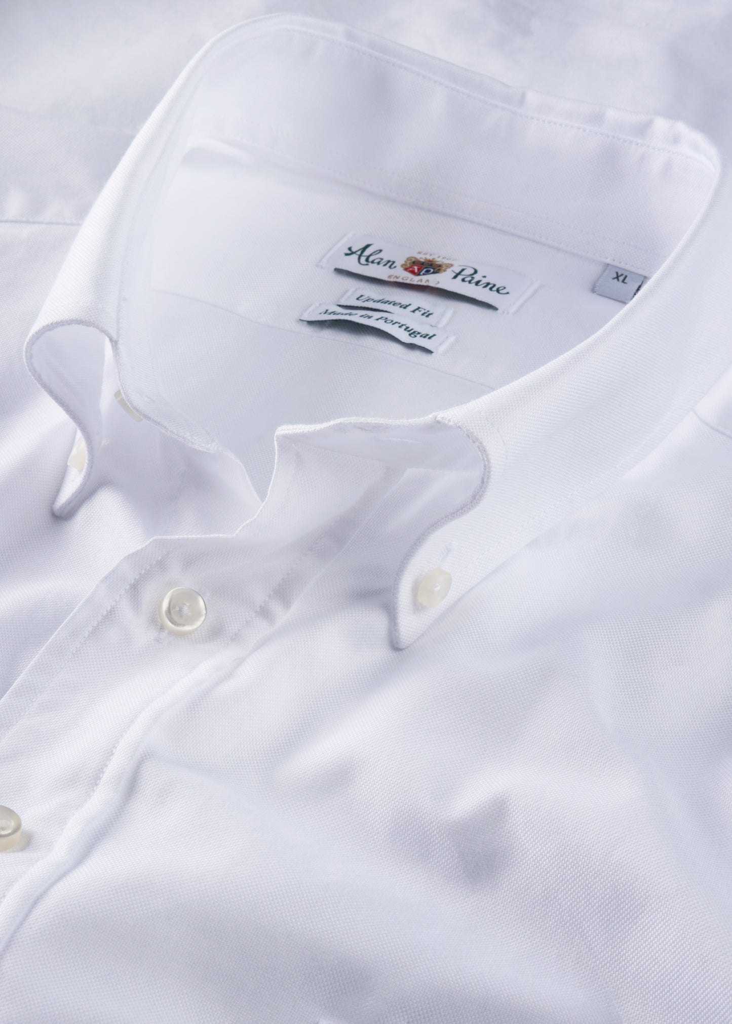 Men's Cotton Long Sleeve Shirt in White