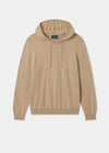 Mens Cotton Merino Hoodie Jumper in Beige