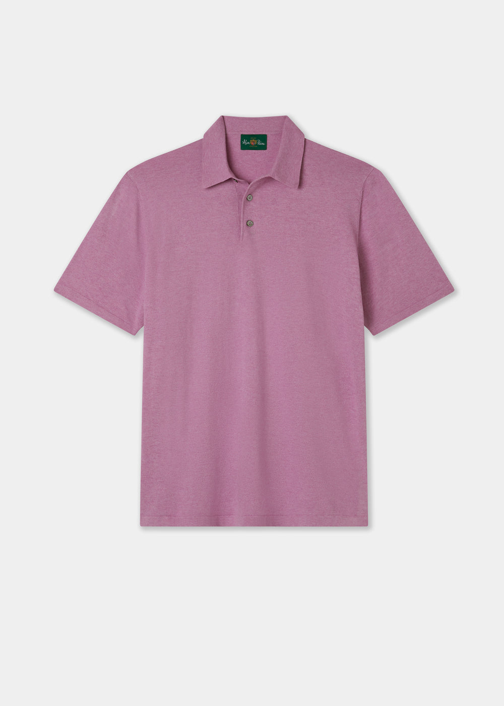 Men's Cotton Polo Shirt in Light Purple