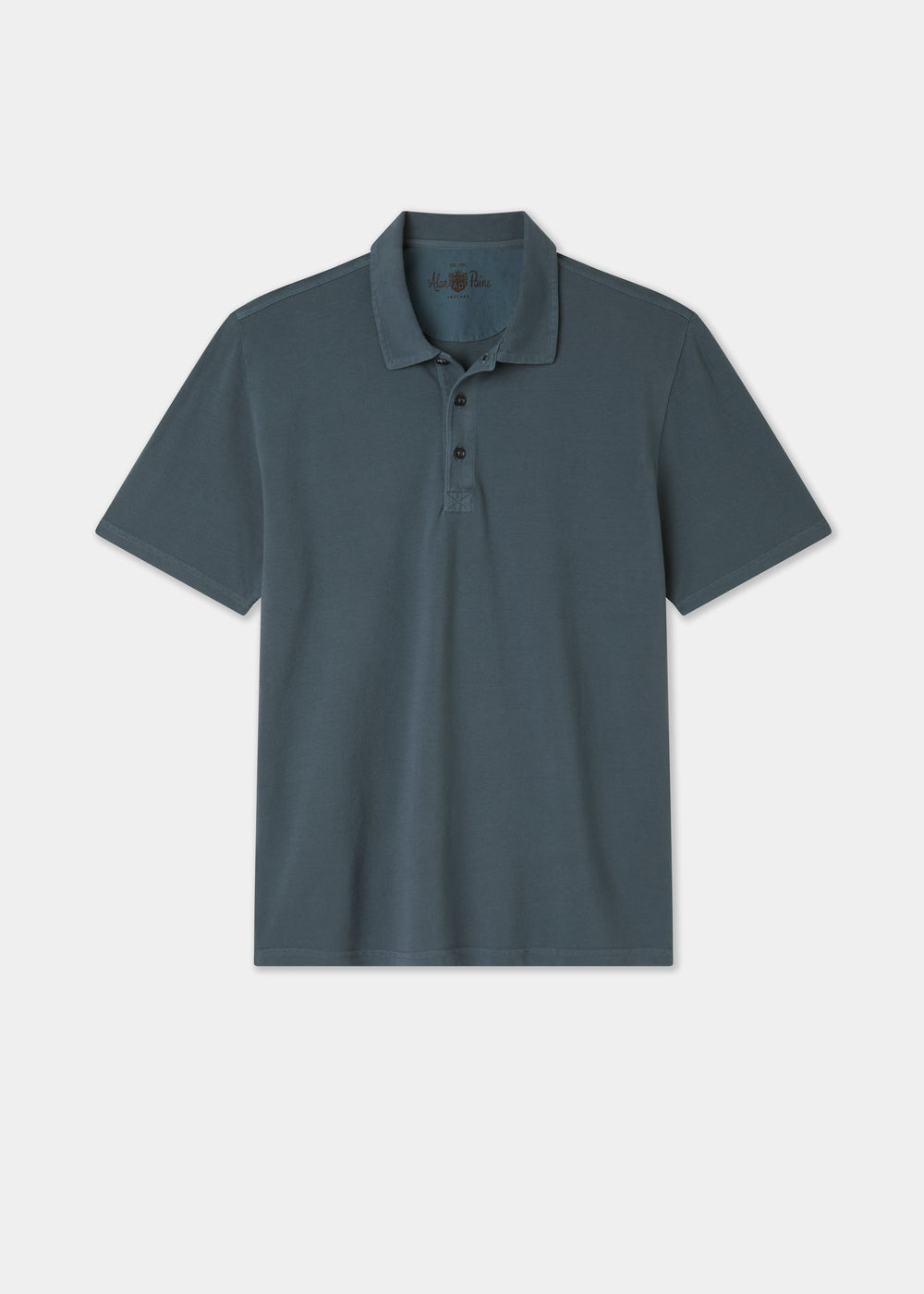 Men's Pique Cotton Polo Shirt in Navy