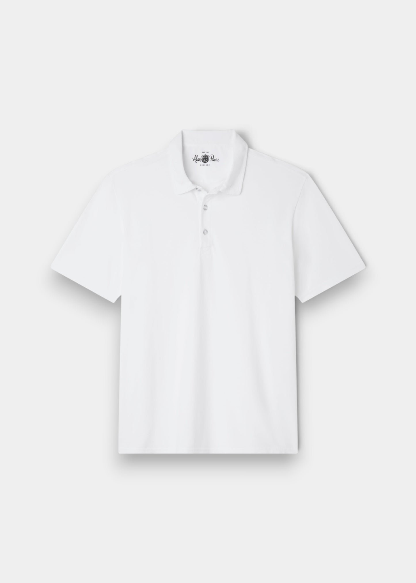 Weymouth Washed Effect Polo Shirt In White