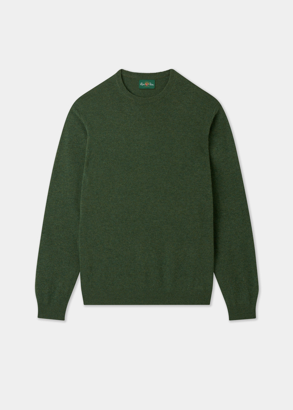 Men's Geelong Wool Crew Neck Jumper in Rosemary