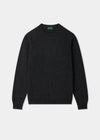 Men's Lambswool Crew Neck Jumper in Charcoal