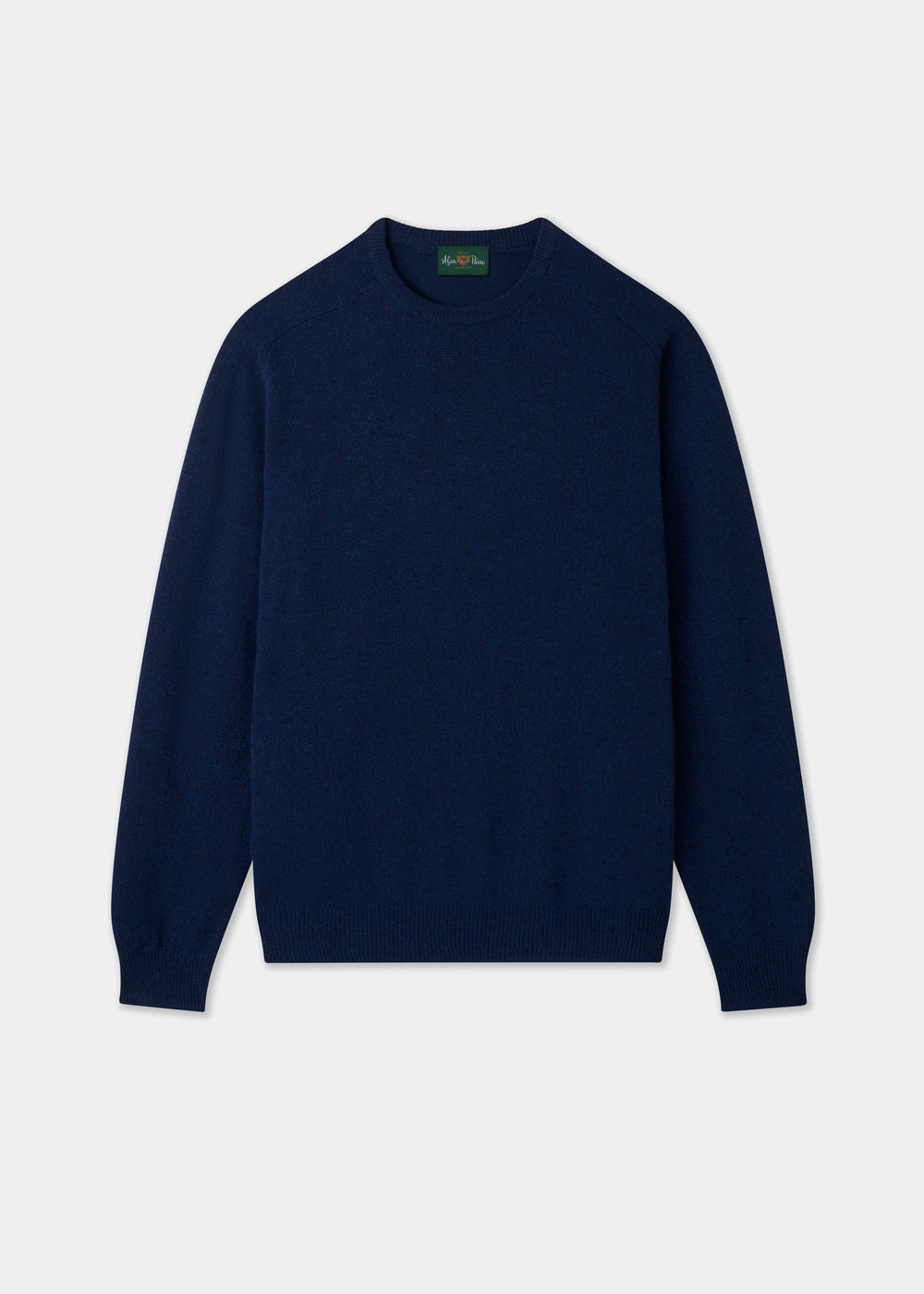 Men's Lambswool Crew Neck Jumper in Indigo