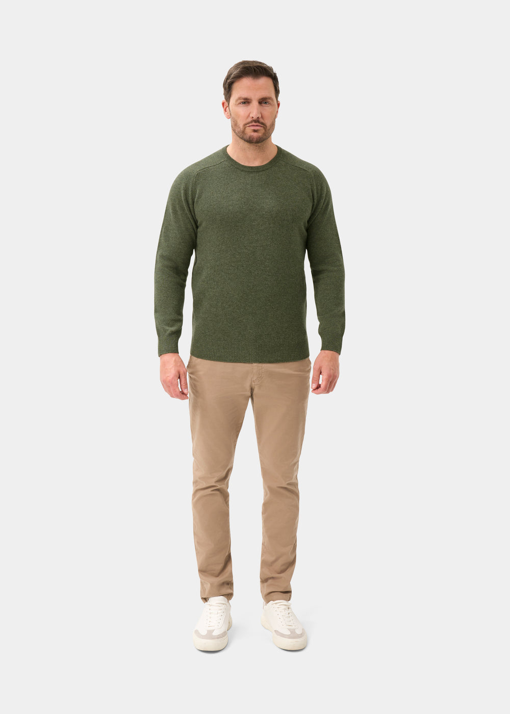 Men's Lambswool Crew Neck Jumper in Landscape