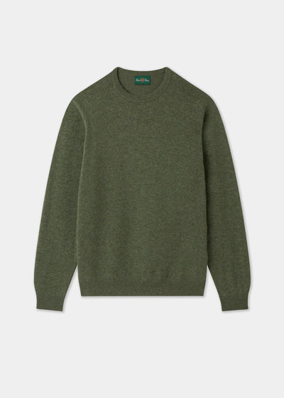 Men's Lambswool Crew Neck Jumper in Landscape