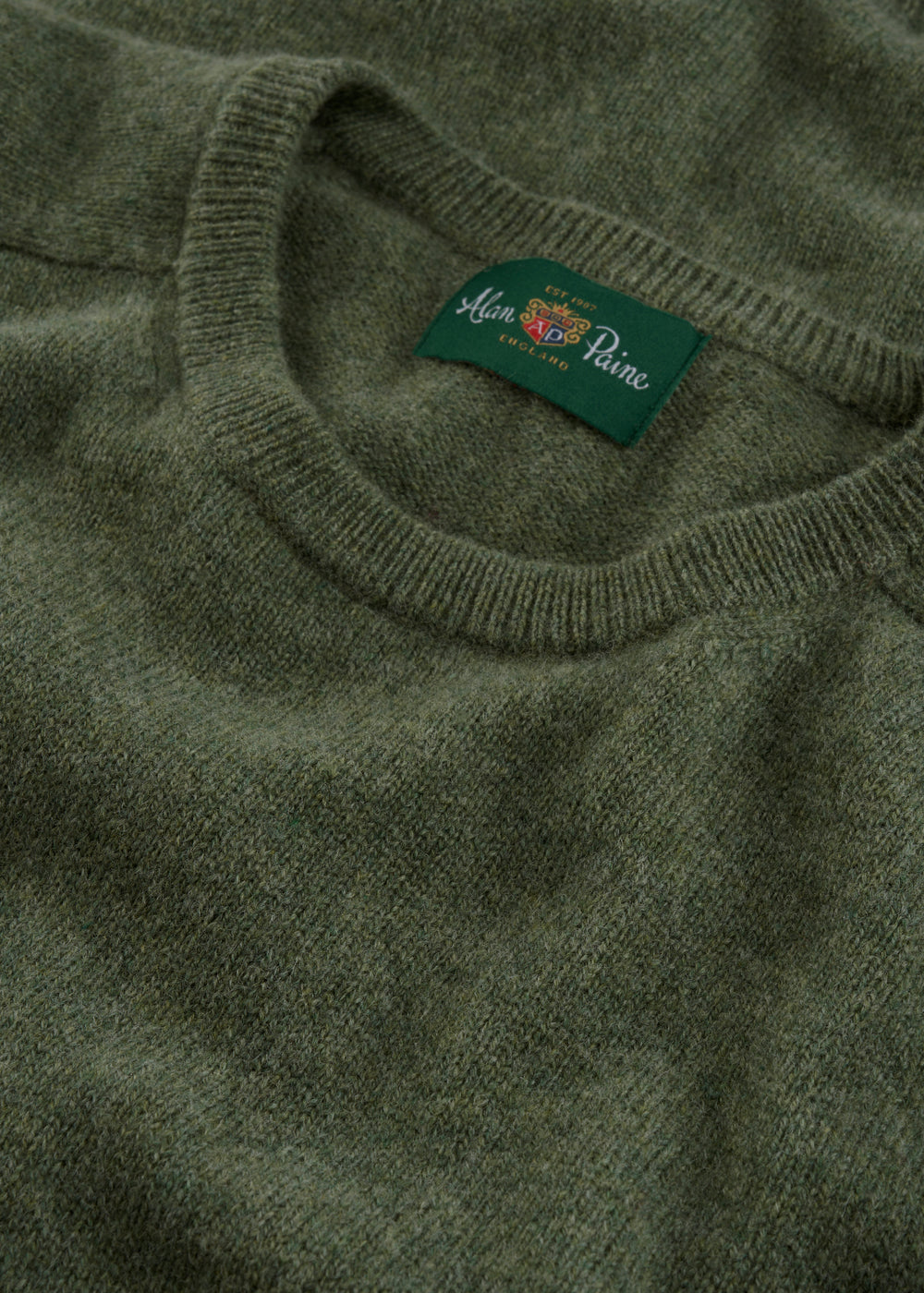 Men's Lambswool Crew Neck Jumper in Landscape
