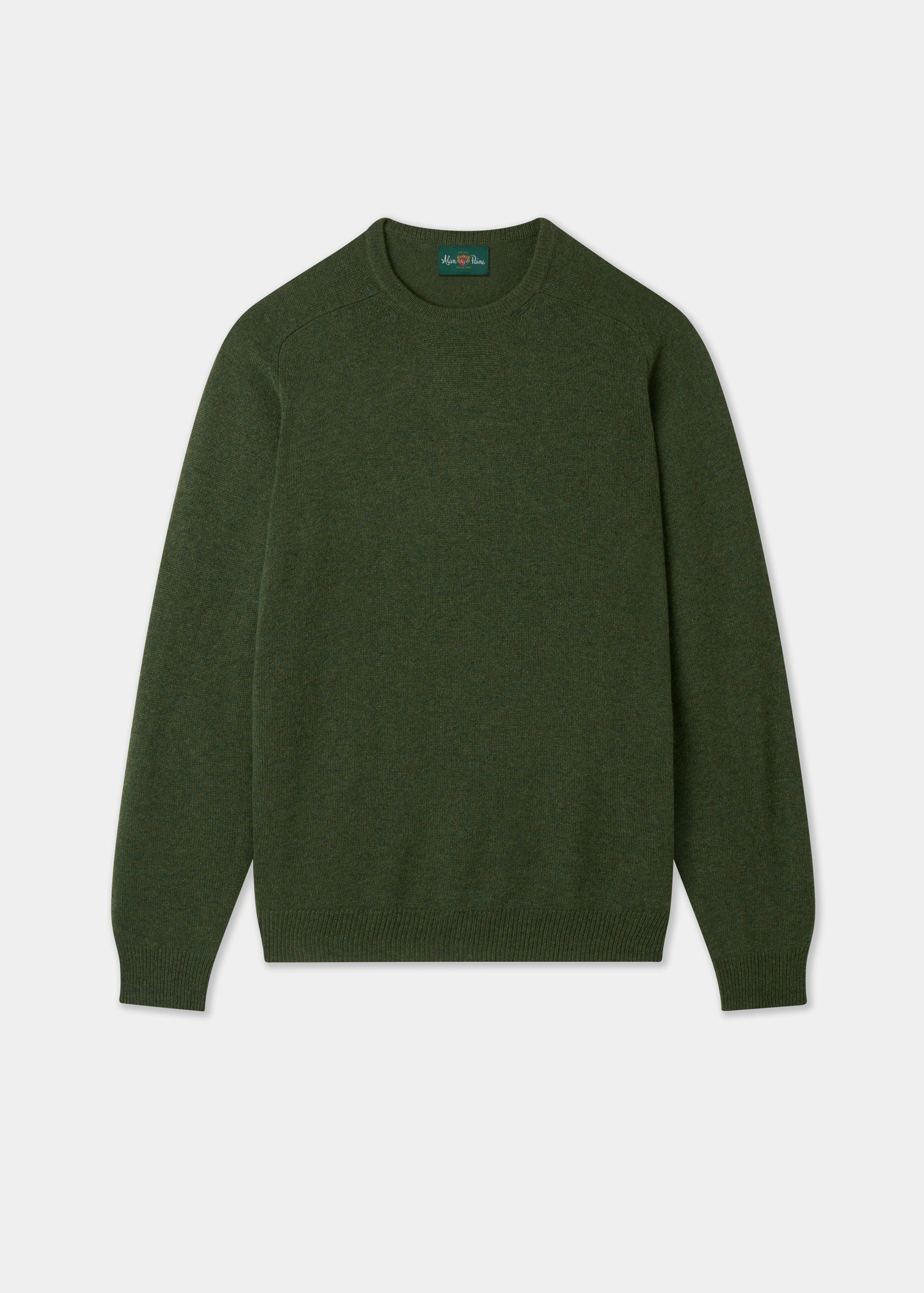 Men's Lambswool Crew Neck Jumper in Rosemary