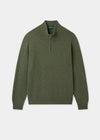 Men's Lambswool Quarter Zip Neck Jumper in Landscape
