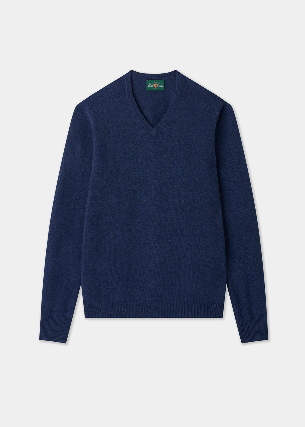 Men's Lambswool Vee Neck Jumper in Rhapsody