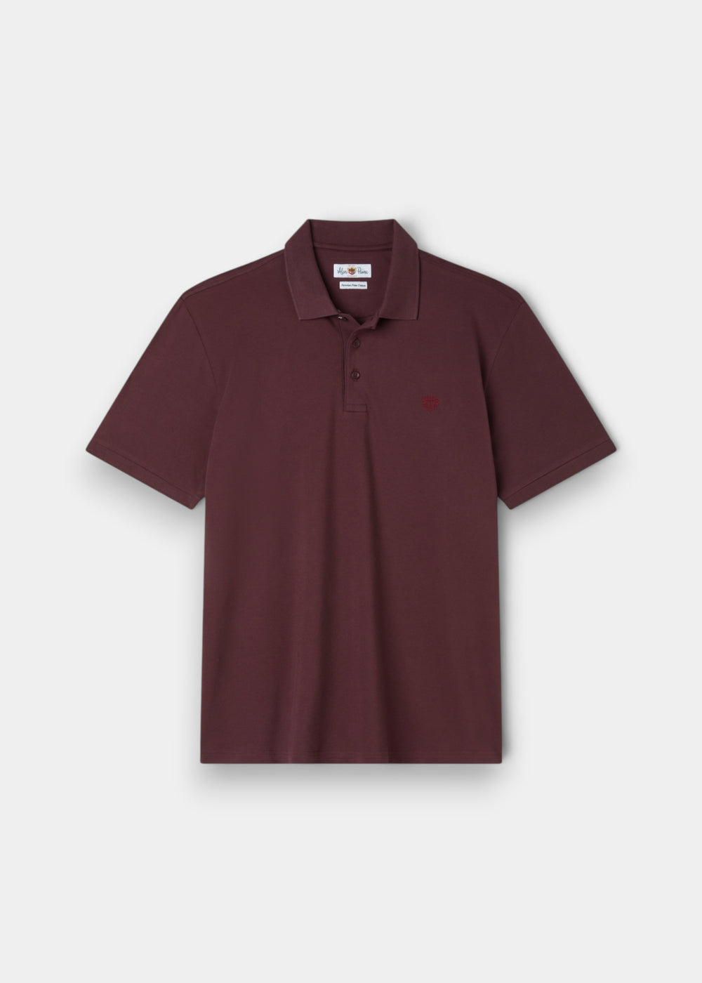 Fritton Pique Polo Shirt In Blackcurrant